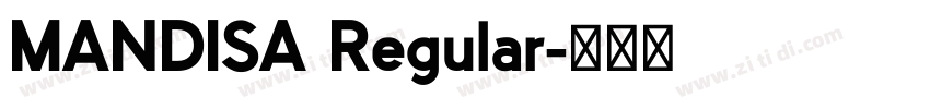 MANDISA Regular字体转换